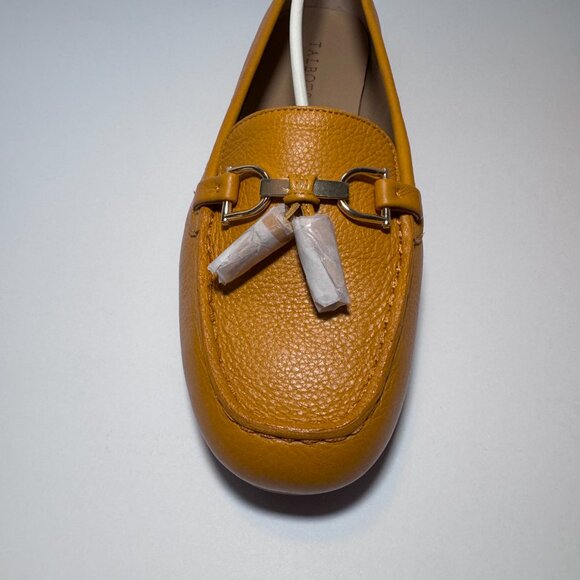 NWT Talbots size 10.5 Everson Tasseled Pebbled Leather Driving Moccasins - Picture 3 of 13